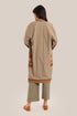 Reversible cotton faux cashmere blend coat